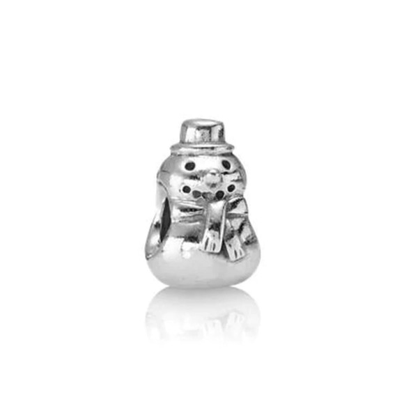Pandora Jewelry - Pandora Retired Snowman Charm in Sterling Silver Authentic Charm #2